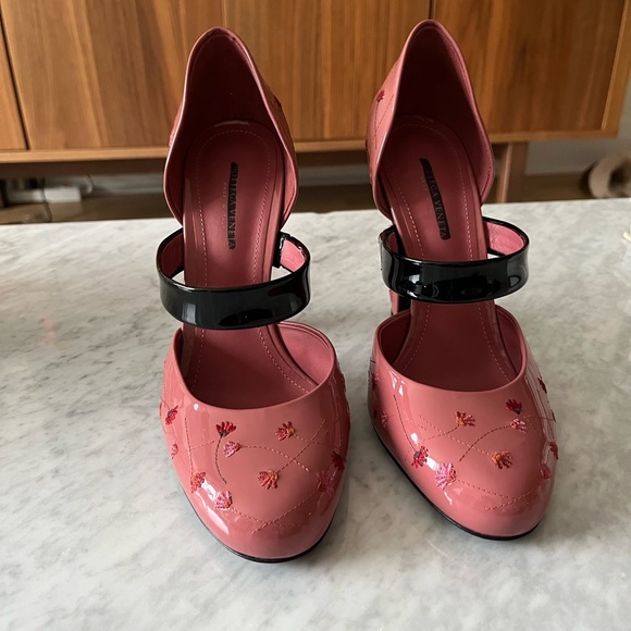 Bottega Venata Karung Taupe Mary Jane heels - Picture 4 of 6